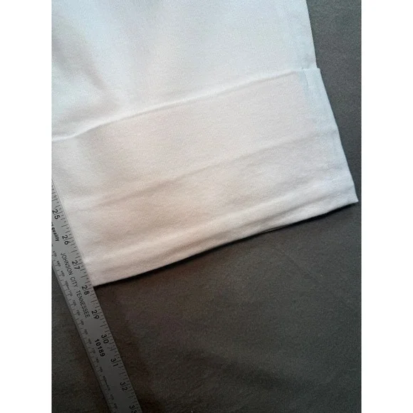 AG Adriano Goldschmied Saige Wide Leg Crop White Jeans Japanese Fabric NWT Sz 31